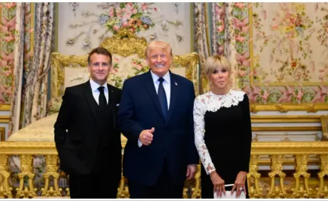 ‘Slap Him’: Trump’s Cringeworthy Lean-In Toward World Leader’s Wife Backfires — As She Swerves Out of Reach in the Nick of Time