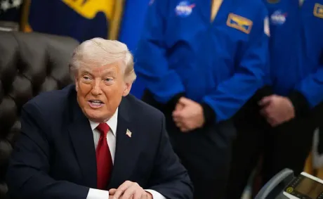 ‘Painful to Watch’: Trump Parades NASA Astronauts Onstage Like ‘Props’ After His Bold Space Claim, Then Draws a Blank About Who’s Standing Beside Him&nbsp;