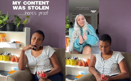 Black ADHD Content Creator Accuses A White Woman of Copying Her Video