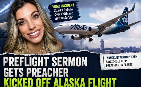 Florida Evangelist’s Preflight Sermon Got Her Kicked Off Alaska Airlines Flight | VIDEO