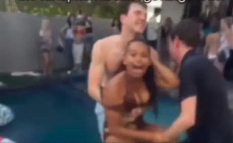 ‘Please, No, My Hair!’: Black Woman’s Desperate Pleas Ignored as She’s Grabbed and Thrown into Pool by Two White Men at Summer Party