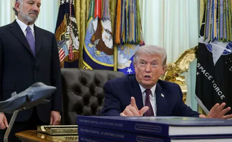 ‘Forget the Interview’: Trump Hustles Press Out to End Briefing — But Not Before Fans Slowed Down the Shaky Clip That Caught A New Background Detail That’s Now Blowing Up Online