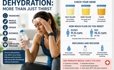 Dehydration Can Show Up in More Ways Than Thirst