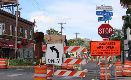 Construction at George Floyd Square strains businesses, reshapes community landmarks