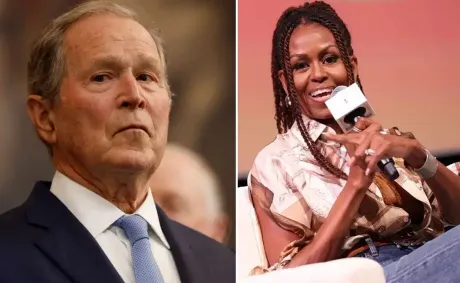 ‘Loves Him Some Michelle’: George W. Bush’s Response to Michelle Obama During Their First Reunion Since That ‘Girlfriend’ Comment Has People Talking