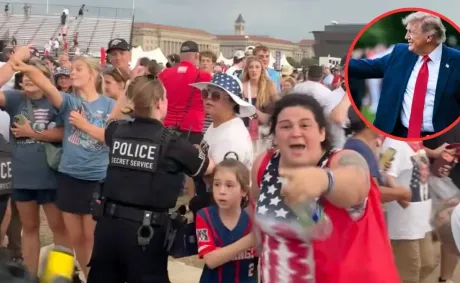 ‘They Look Scared’: Trump’s Fourth of July Celebration Erupts Into Chaos as Secret Service Rushes the Crowd—and MAGA Supporters Scramble for Cover