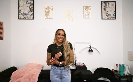 Self-taught lash artist builds business one client at a time