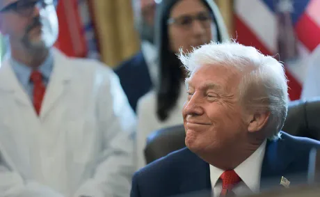 ‘Pathetic!’: Trump Beams Like a Kid After Getting His ‘Special’ White House Helmet—But the Internet Spots Hilariously Ironic Details After Zooming In
