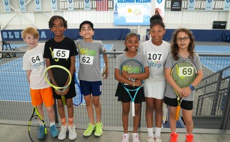 HJTEP Community Combine hones young people’s tennis skills