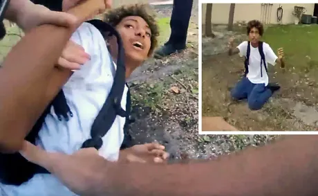 ‘Get on the F—- Ground!’: Florida Police Tackle and Break Black Teen’s Arm While Searching for White Runaway They Had Just Seen in a Photo—Now One Officer Has Resigned