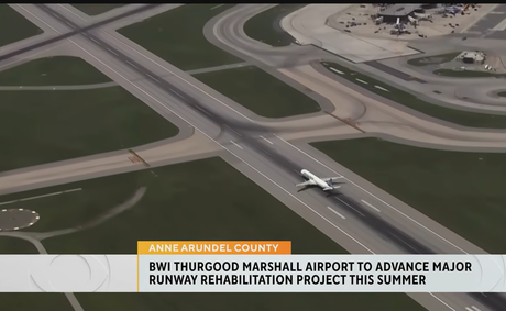 BWI begins major 3 month runway upgrade