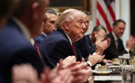 ‘That’s Bad Luck’: Trump’s Carefully Staged Photo Op Starts Falling Apart After Eagle-Eyed Viewers Catch One Shameless Detail Sitting Across the Table