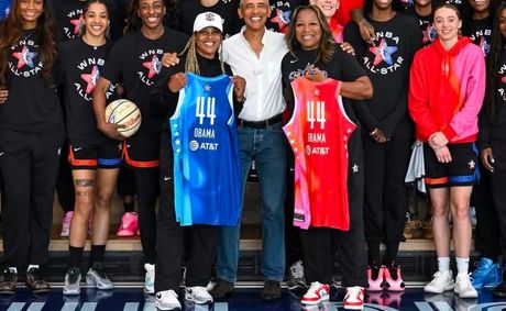 Obama stops by