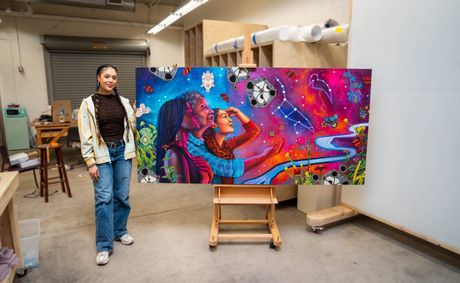 New Minneapolis mural imagines Black and Indigenous futures among the stars&nbsp;