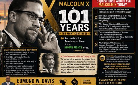 Malcolm X at 101: What Would He Say About America in 2026?