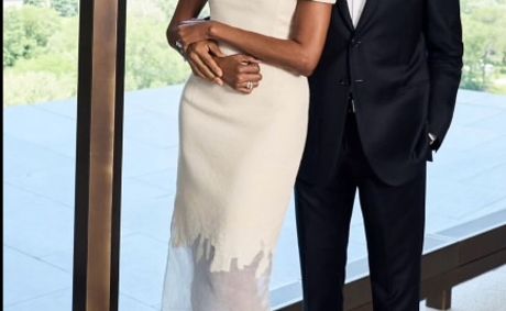 Power Couple Portrait: Michelle Obama Wears Kallmeyer FW26 Selima Dress For New People Magazine Cover With Barack
