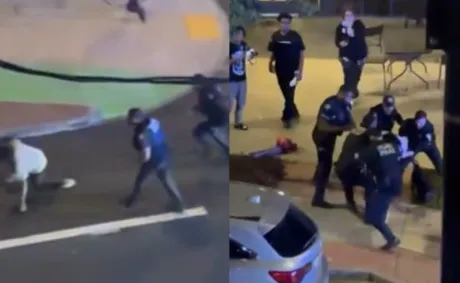 ‘Tired of Seeing This’: Video Shows Gang of Atlanta Police Officers Shoving and Kicking Young Black Man Near Kai Cenat Event—Department Now Investigating