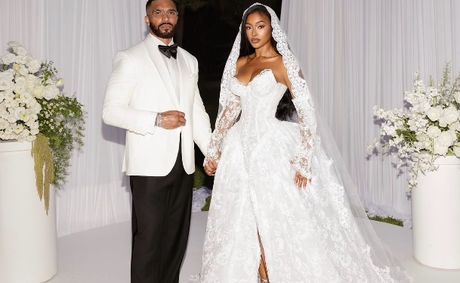 A Black Love Fairytale: Miracle Watts Stunned In Two Glamorous Wedding Dresses While Marrying Tyler Lepley In Cabo
