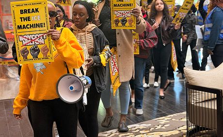 Black immigration activists send message to Hilton CEO